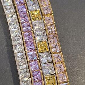 Princess-cut Tennis Bracelets
